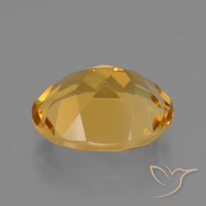 Citrino Dorado oscuro medio natural de 3.03 ct, Ovalada, VVS