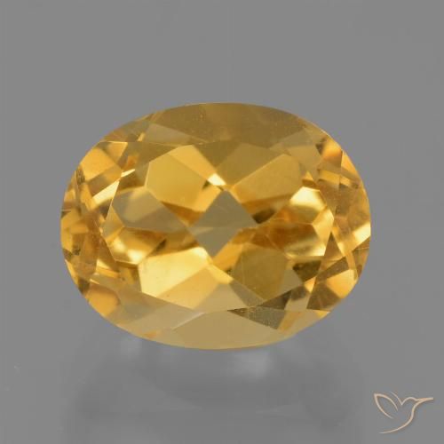 2.96ct Natural Naranja dorado intenso Citrino, Ovalada, VVS-VS