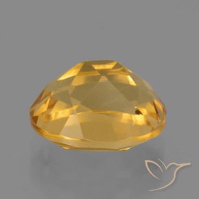 Citrino Naranja dorado intenso natural de 2.96 ct, Ovalada, VVS-VS