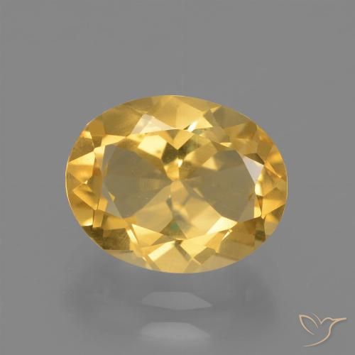 2.41ct Natural Dorado claro Citrino, Ovalada, VS