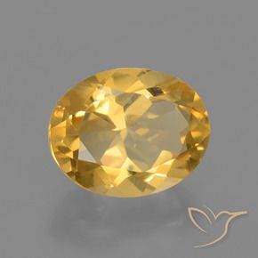 Citrino Dorado claro natural de 2.41 ct, Ovalada, VS