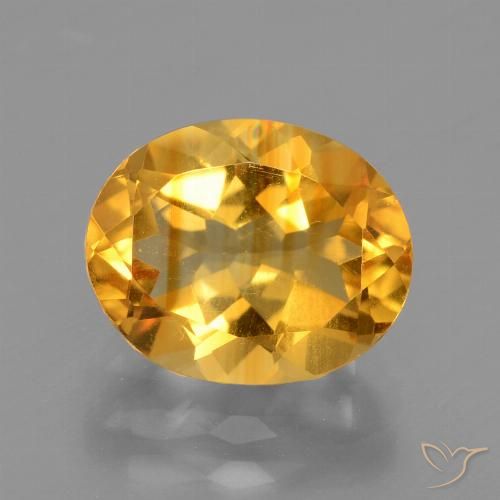2.72ct Natural Dorado naranja intenso Citrino, Ovalada, VVS-VS
