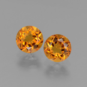 Gemas de Citrino Dorado amarillo natural de  ct, Corte Redondo, VVS