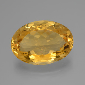 Citrino dorado natural de 14,40 ct, corte óvalo, VVS