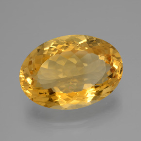 Citrino dorado natural de 14,40 ct, corte óvalo, VVS