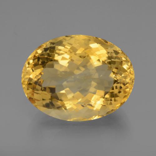 Citrino Dorado natural de 17.07 ct, Corte Óvalo, VVS-VS
