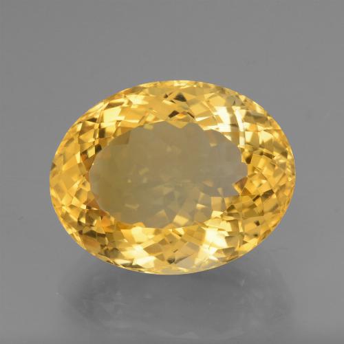 Citrino dorado natural de 16,78 ct, corte óvalo, VVS