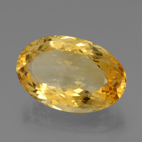 Citrino Dorado medio natural de 21.00 ct, Corte Óvalo, VVS