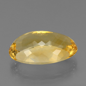 Citrino Dorado medio natural de 21.00 ct, Corte Óvalo, VVS