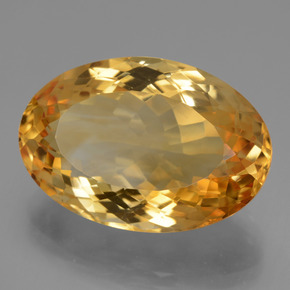 Citrino dorado natural de 16,80 ct, corte óvalo, VVS
