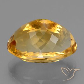 Citrino dorado natural de 19,01 ct, corte óvalo, VVS