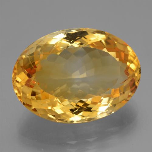 Citrino dorado natural de 16,41 ct, corte óvalo, VVS