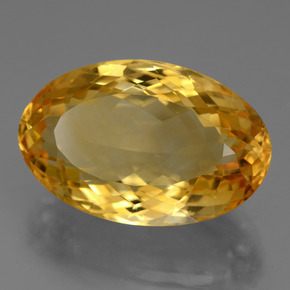 Citrino Dorado oscuro natural de 16.61 ct, Corte Óvalo, VVS