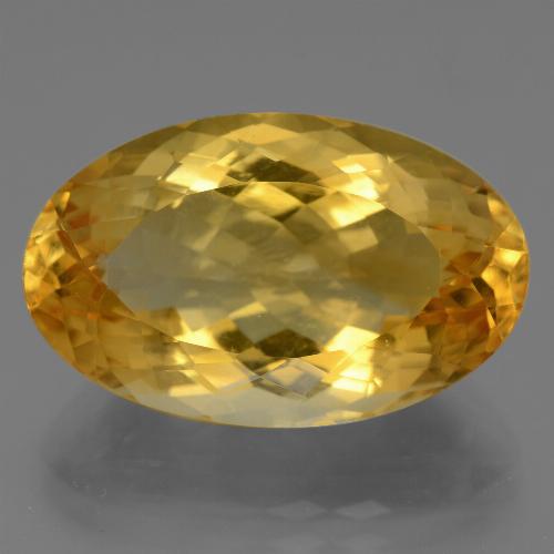 Citrino dorado natural de 15,88 ct, corte óvalo, VVS