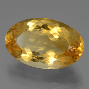 Citrino dorado natural de 15,88 ct, corte óvalo, VVS