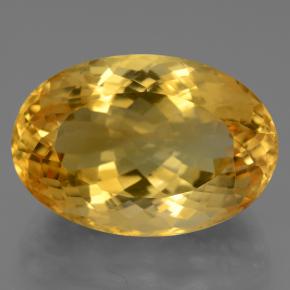 Citrino dorado natural de 21,83 ct, corte óvalo, VVS