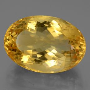 Citrino dorado natural de 21,83 ct, corte óvalo, VVS