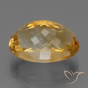 Citrino Dorado oscuro natural de 13.53 ct, Ovalada, VVS-VS