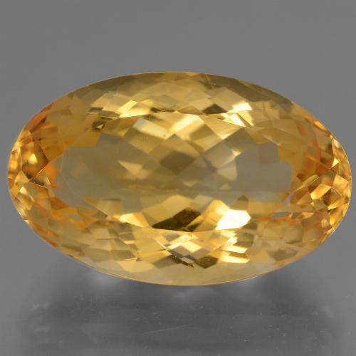 Citrino Naranja dorado intenso natural de 14.87 ct, Corte Óvalo, VVS-VS