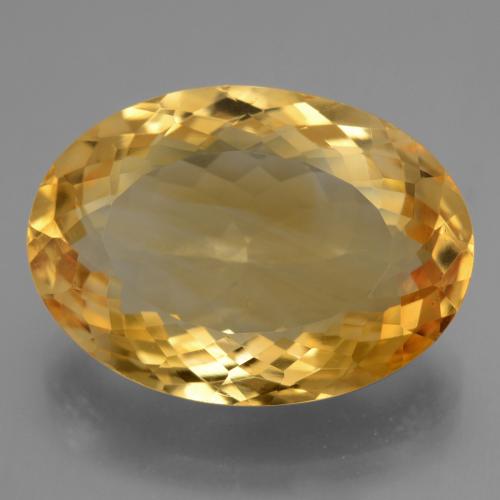 Citrino dorado natural de 16,76 ct, corte óvalo, VVS