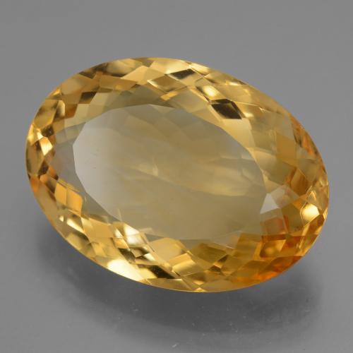 Citrino dorado natural de 16,76 ct, corte óvalo, VVS