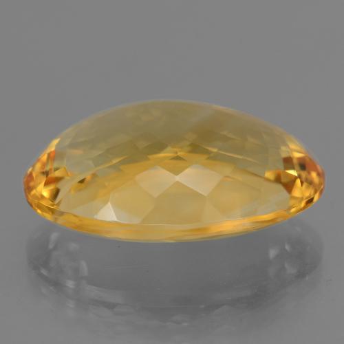 Citrino dorado natural de 16,76 ct, corte óvalo, VVS