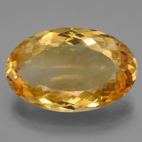 Citrino dorado natural de 20,52 ct, corte óvalo, VVS