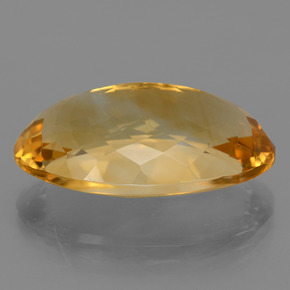 Citrino dorado natural de 20,52 ct, corte óvalo, VVS