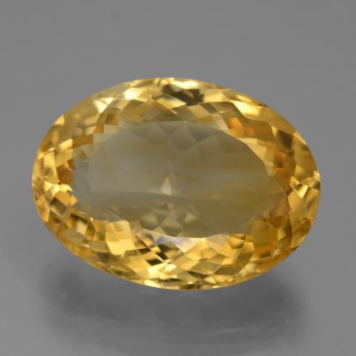 Citrino Naranja dorado intenso natural de 20.06 ct, Corte Óvalo, VVS