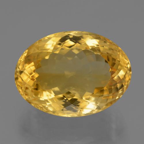 Citrino dorado natural de 19,99 ct, corte óvalo, VVS