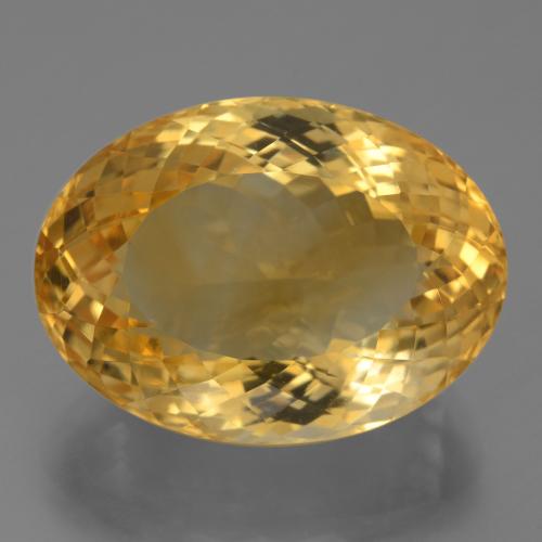 Citrino dorado natural de 24,63 ct, corte óvalo, VVS