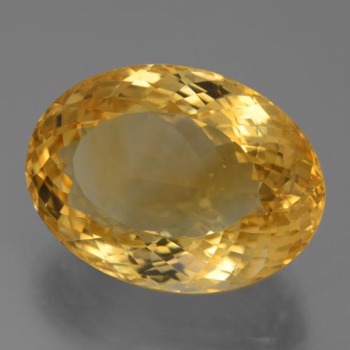Citrino dorado natural de 24,63 ct, corte óvalo, VVS