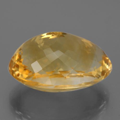 Citrino dorado natural de 24,63 ct, corte óvalo, VVS