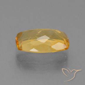 Citrino Naranja dorado intenso natural de 3.63 ct, Forma Cojín, VVS-VS