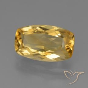 Citrino Dorado claro medio natural de 2.82 ct, Forma Cojín, VS