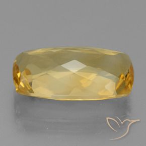 Citrino Dorado oscuro medio natural de 7.15 ct, Forma Cojín, VVS