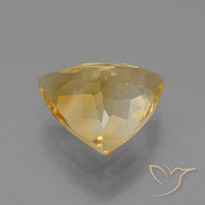 Citrino Dorado oscuro medio natural de 4.34 ct, Trillón, VVS-VS