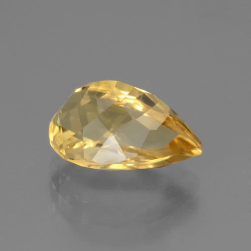 Citrino dorado natural de 3,65 ct, en forma de pera, VVS
