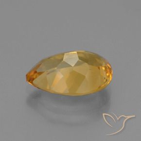 Citrino Dorado-naranja claro natural de 3.46 ct, En forma de pera, VVS