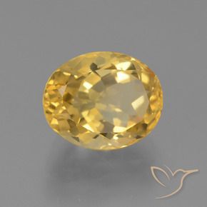 Citrino Naranja dorado natural de 4.13 ct, Ovalada, VVS-VS