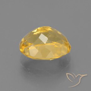 Citrino Naranja dorado natural de 4.13 ct, Ovalada, VVS-VS
