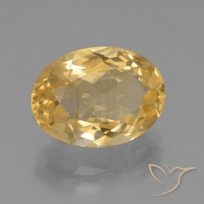 Citrino Oro natural de 3.80 ct, Ovalada, VVS-VS