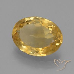 Citrino Naranja dorado natural de 3.52 ct, Ovalada, VS