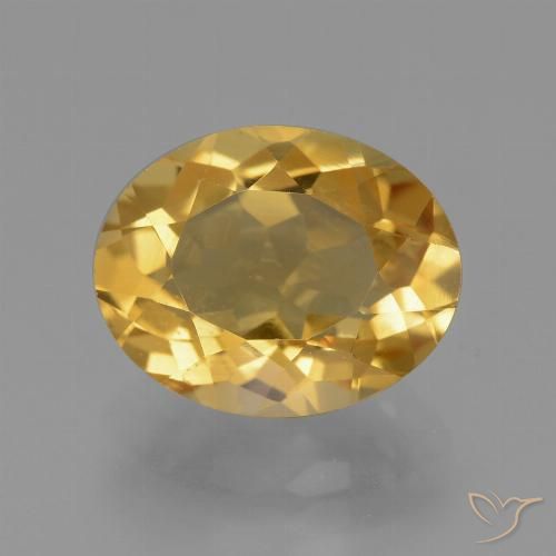 4.91ct Natural Naranja dorado intenso Citrino, Ovalada, VVS