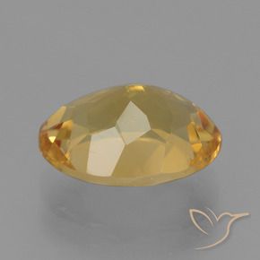 Citrino Naranja dorado intenso natural de 4.91 ct, Ovalada, VVS