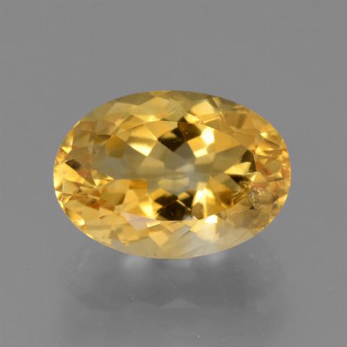 Citrino dorado natural de 3,74 ct, corte óvalo, VVS