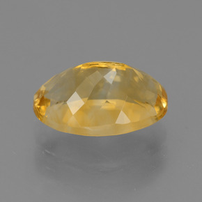 Citrino dorado natural de 3,74 ct, corte óvalo, VVS