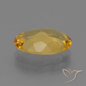 Citrino Naranja dorado intenso natural de 3.08 ct, Ovalada, VVS
