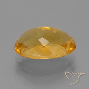 Citrino Dorado naranja oscuro natural de 3.95 ct, Ovalada, VS