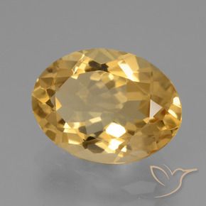 Citrino Dorado-naranja claro natural de 3.63 ct, Ovalada, VVS